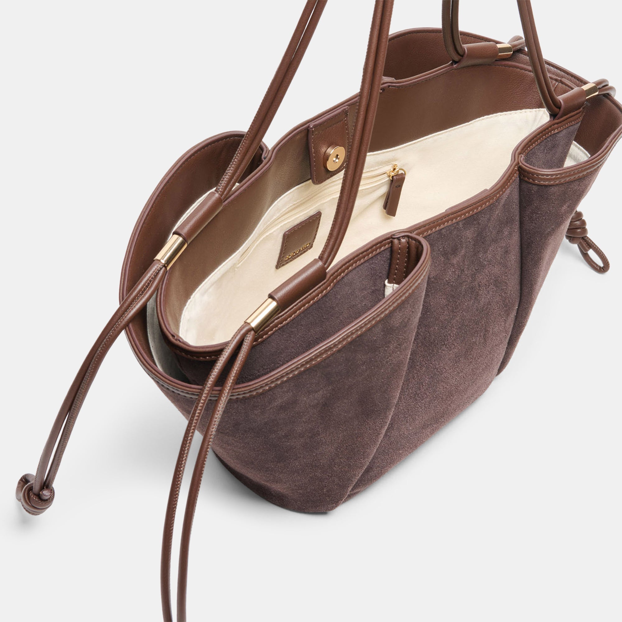 MARO TOTE CHOCOLATE SUEDE - view 2