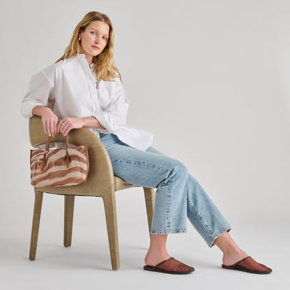 SELENE HANDBAG ZEBRA MESH