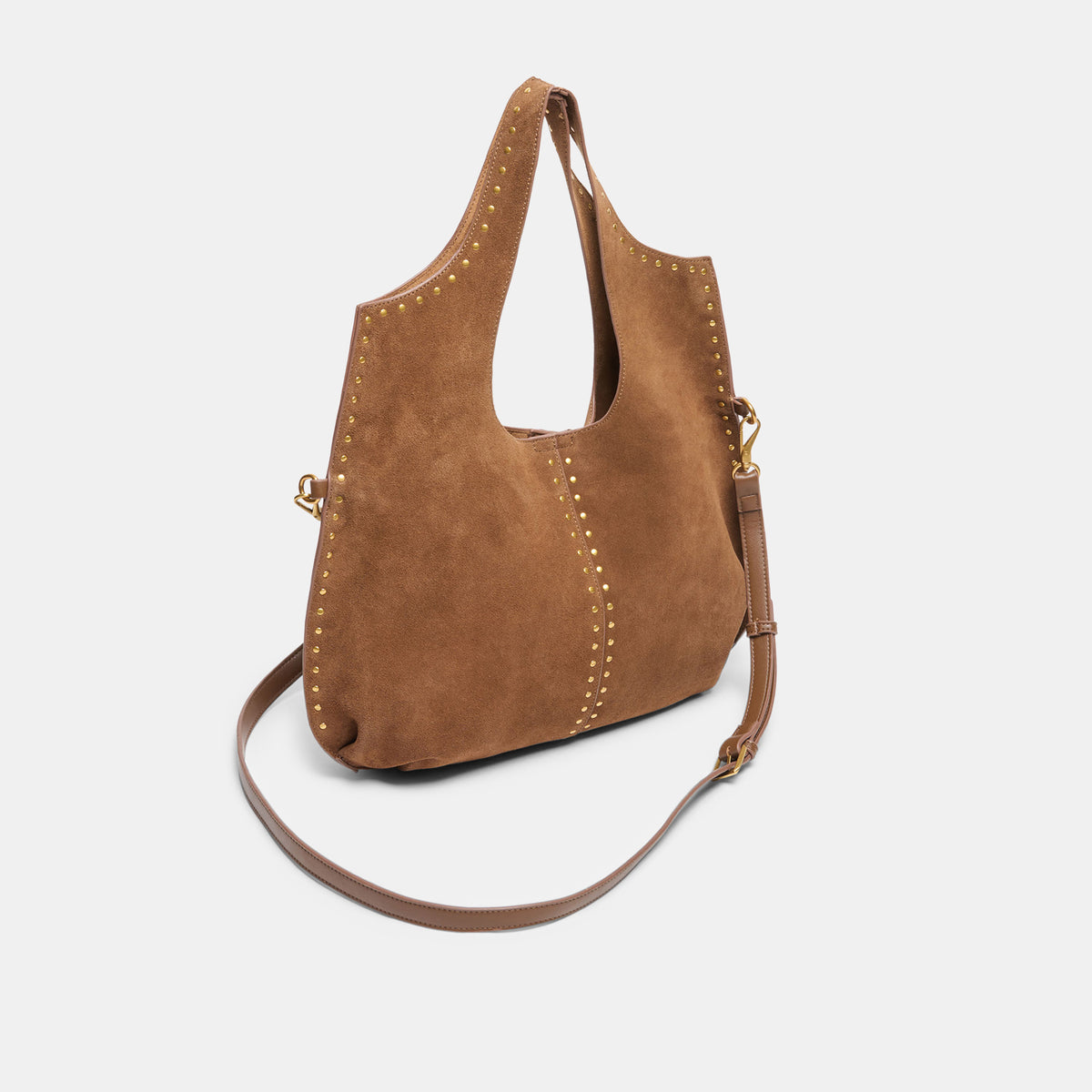 SONORA TOTE MID BROWN SUEDE - view 5