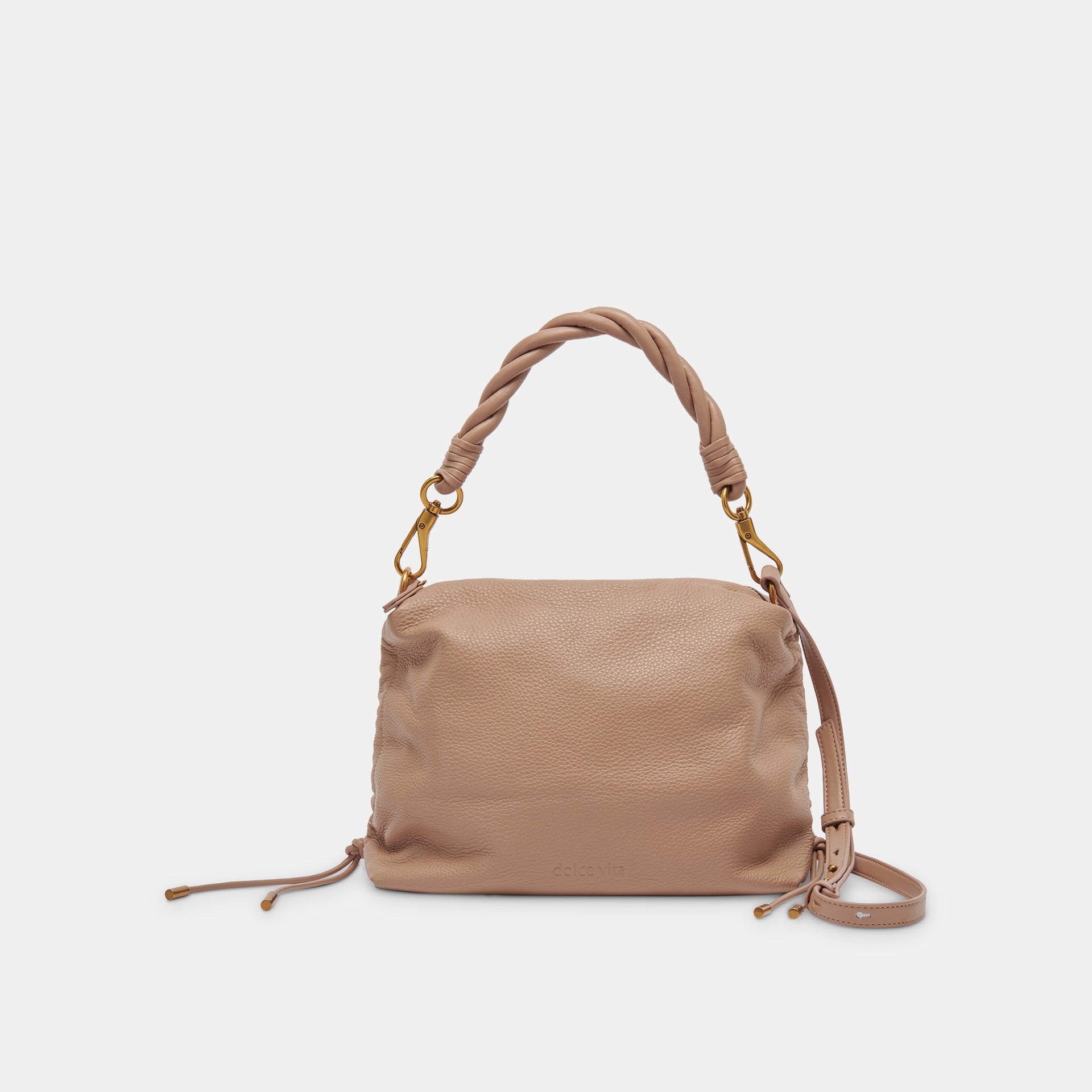 PRESTON SHOULDER CROSSBODY CAFE SOFT PEBBLE LEATHER