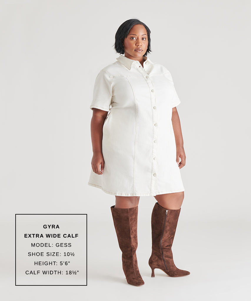 Gyra Extra Wide Calf Brown Suede Boots Suede Wide Calf Boots