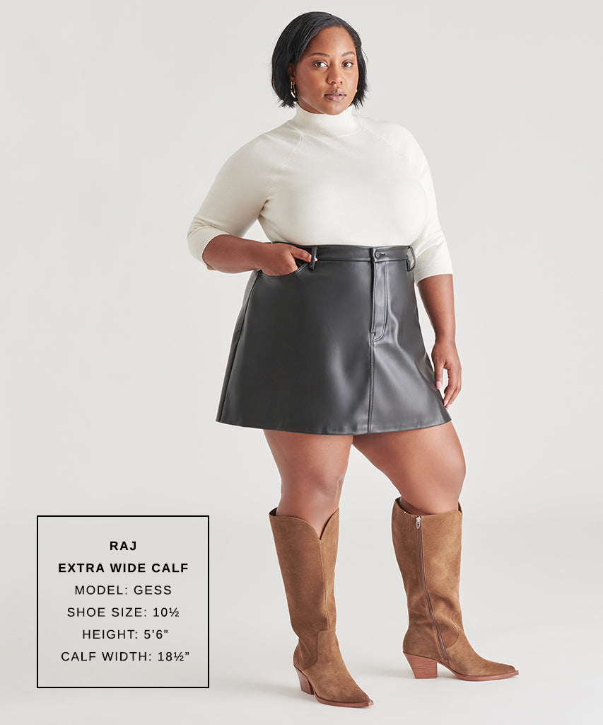 Raj Extra Wide Calf Brown Suede Boots Suede Wide Calf Boots