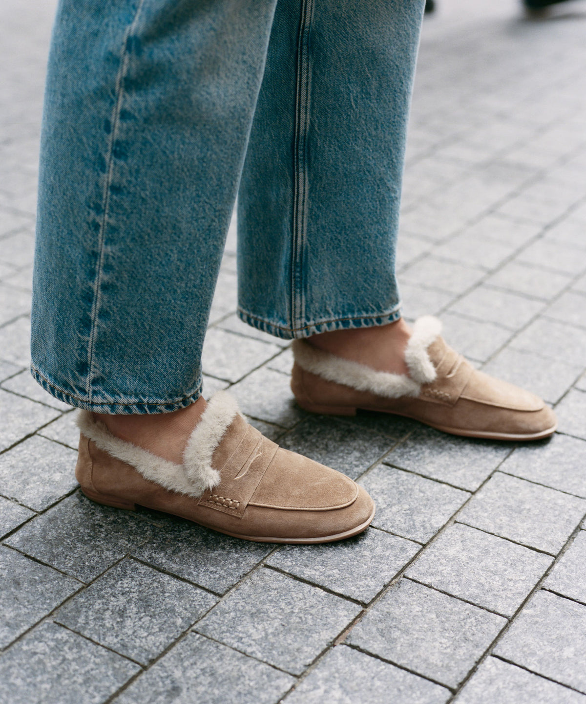CLOEY PLUSH LOAFERS LT BROWN SUEDE - view 2