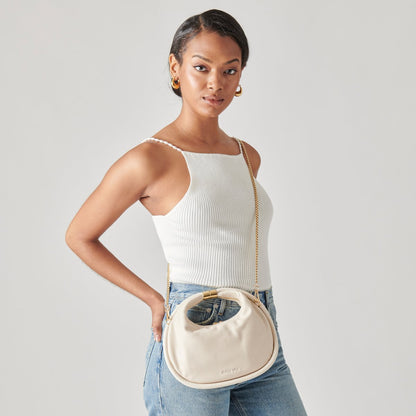 KEENA CROSSBODY IVORY LEATHER