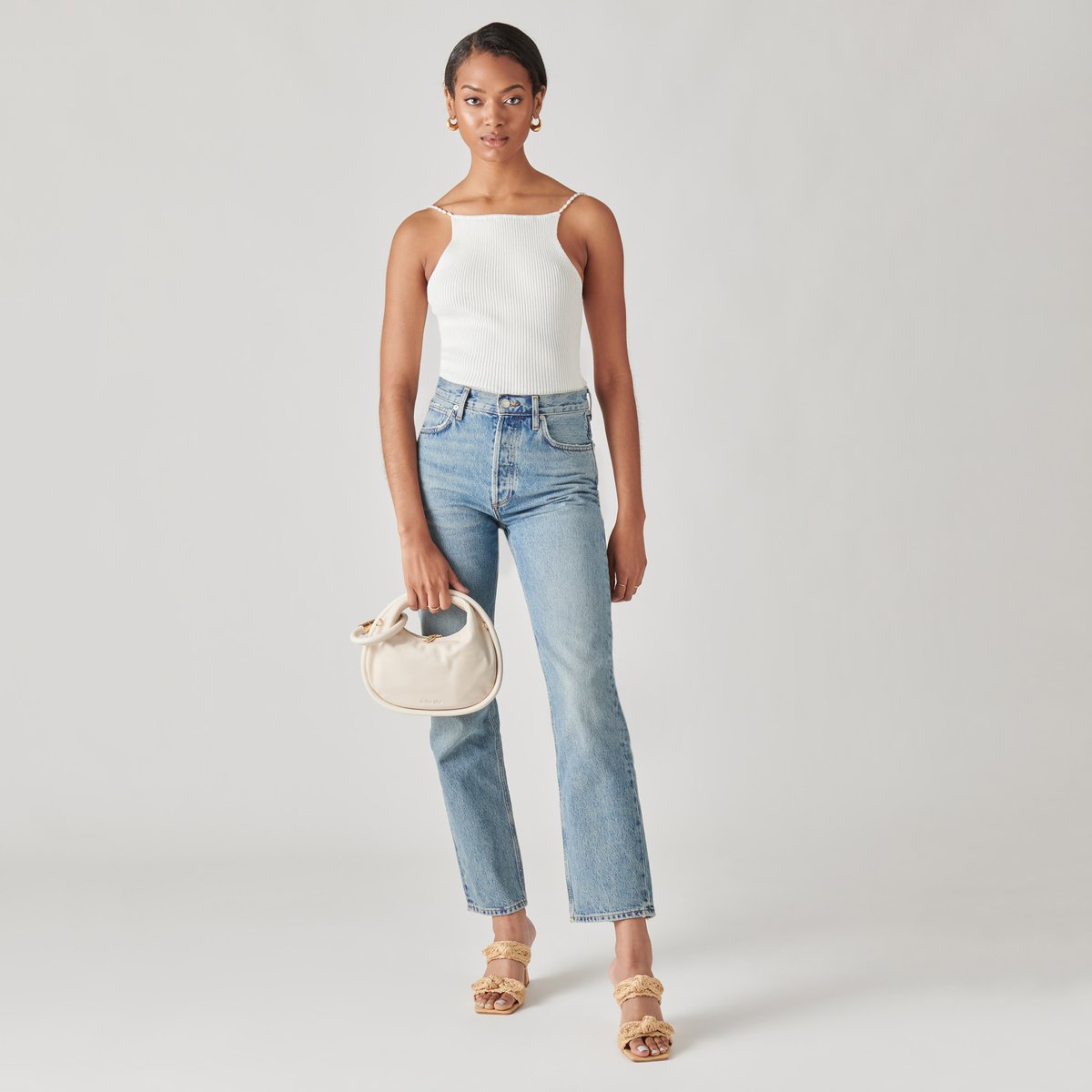 KEENA CROSSBODY IVORY LEATHER