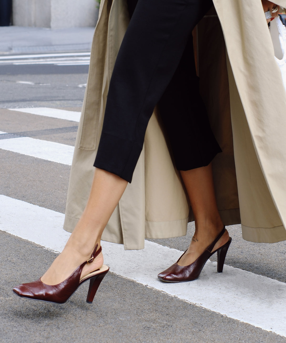 GESSIA HEELS OXBLOOD CRINKLE PATENT - view 4