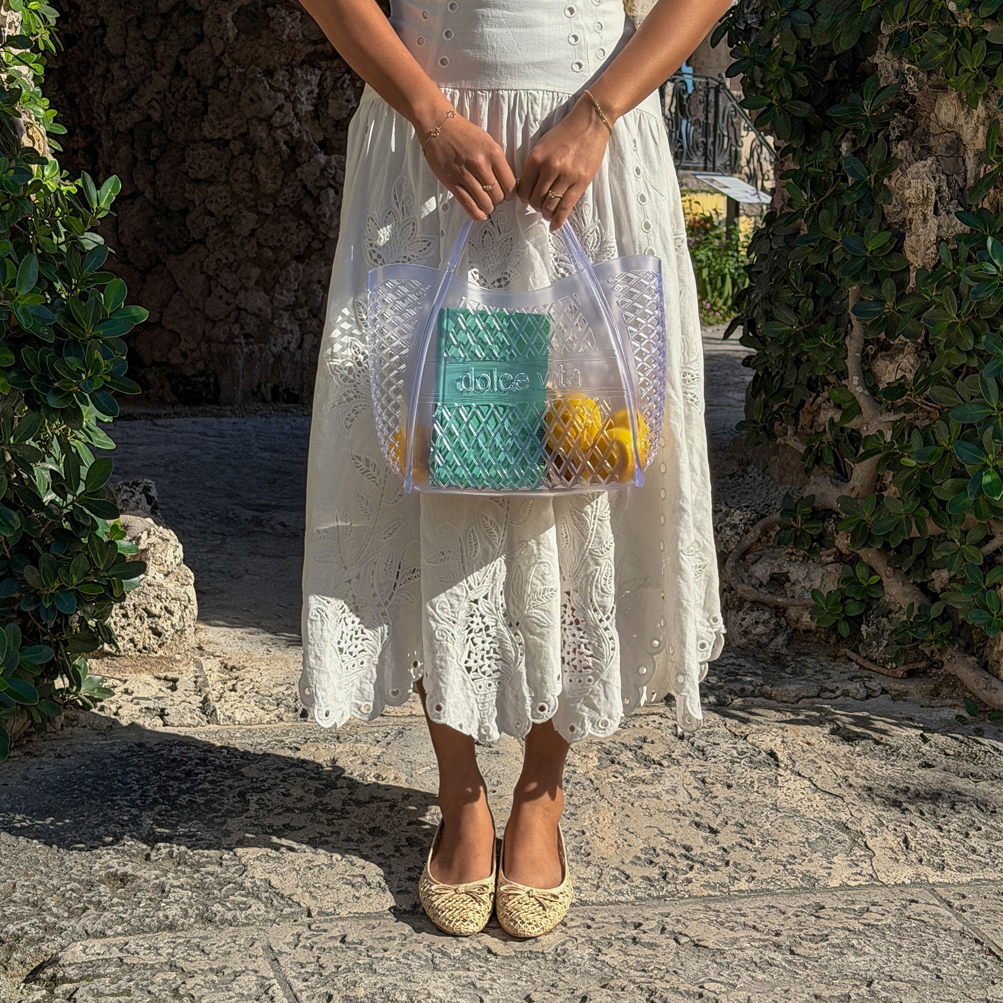 ULICIA BALLET FLATS LT NATURAL CROSS HATCH RAFFIA