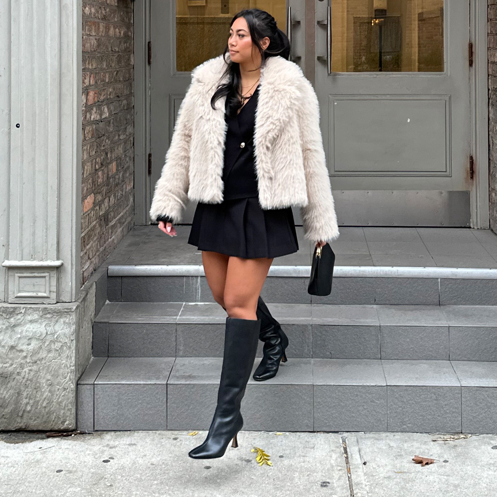 Gyra Wide Calf Boots in Black | Size 5.5E