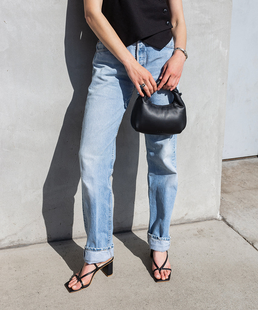 SOFIE CROSSBODY BLACK SOFT NAPPA LEATHER - view 2