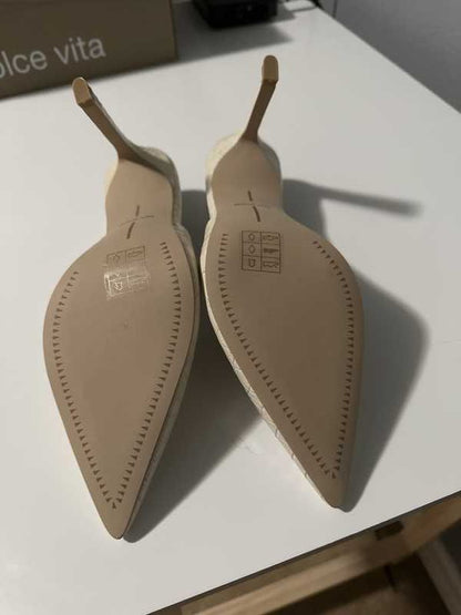 SAND EMBOSSED LEATHER / 7 / V277_Mary_103343