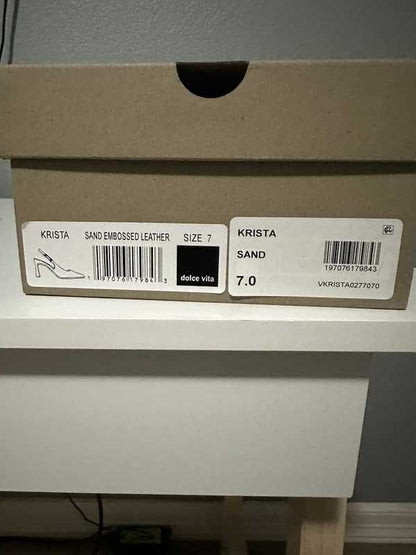 SAND EMBOSSED LEATHER / 7 / V277_Mary_103343