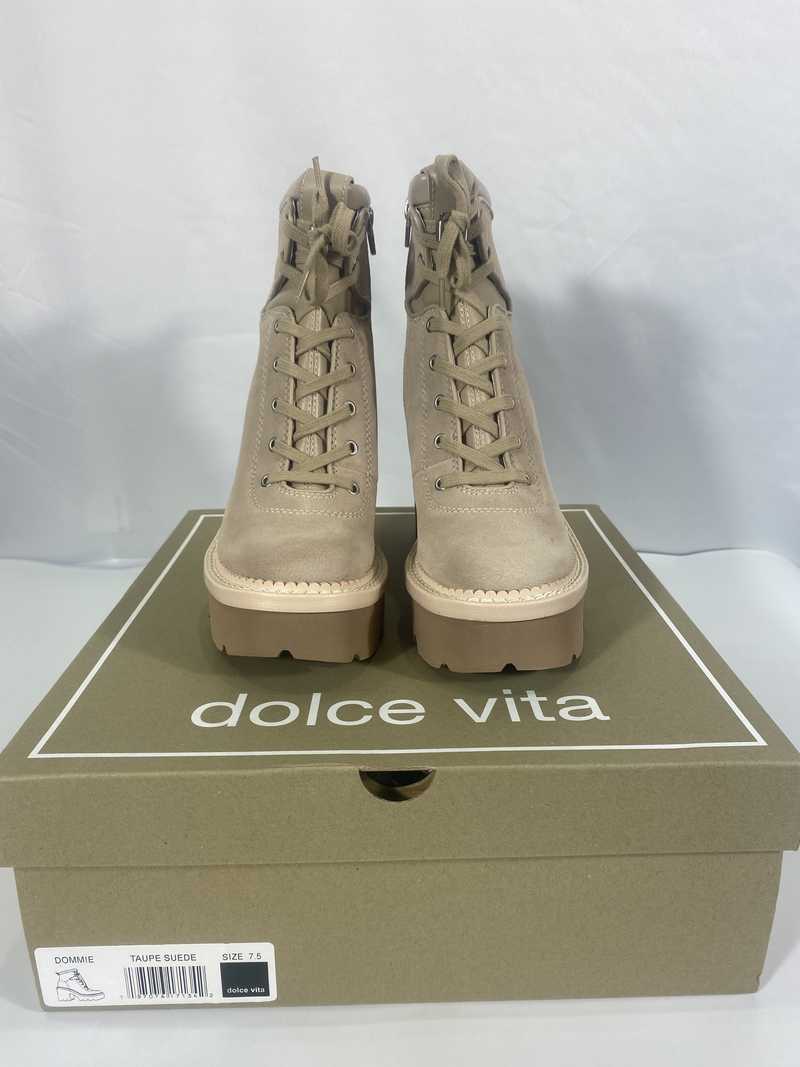 DOMMIE BOOTS TAUPE SUEDE - re:vita