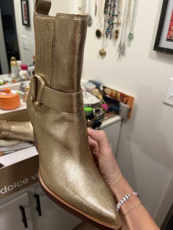 ROSE GOLD DISTRESSED LEATHER / 7.5 / V714_Christine-Marie_104799