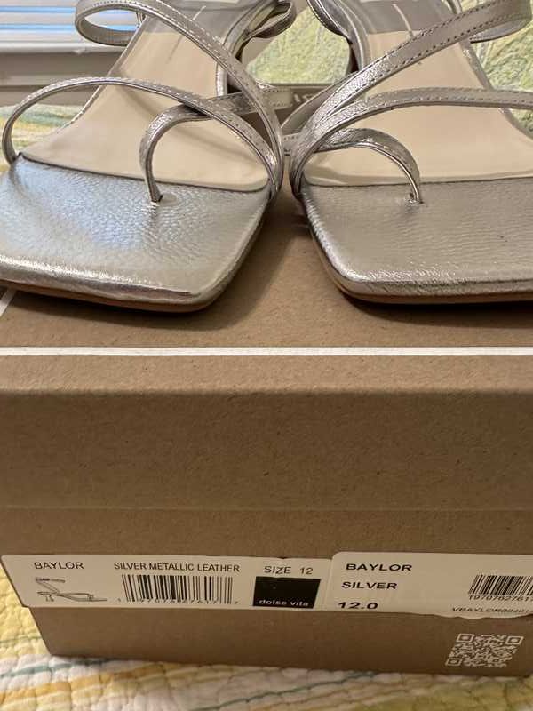 SILVER METALLIC LEATHER / 12 / V040_Rita_113995