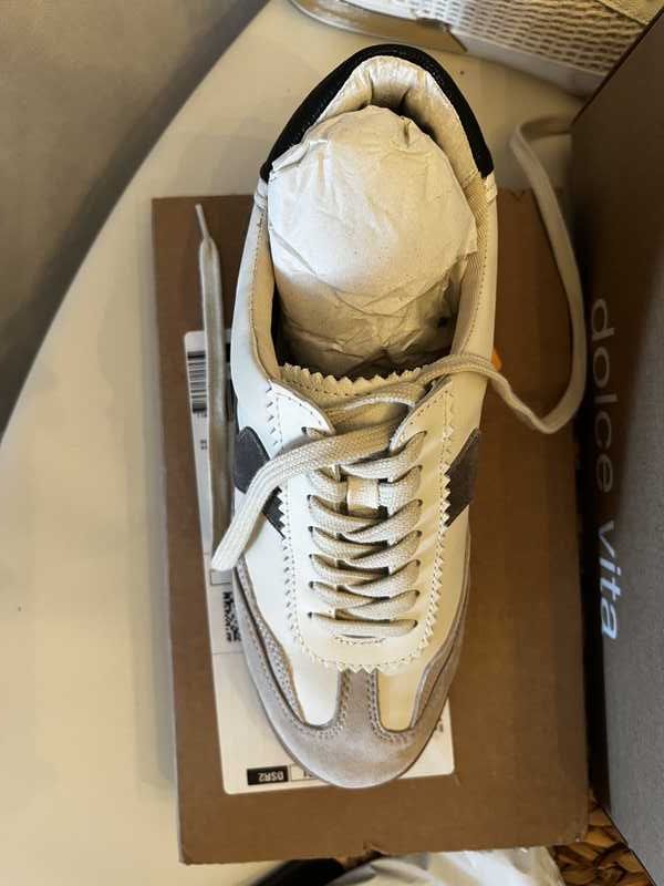 WHITE GREY LEATHER / 8W / V019_Brandi_115962