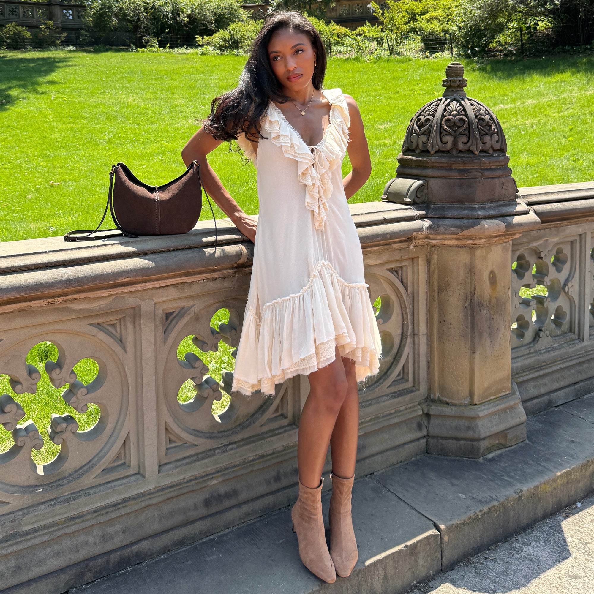 ANIKA BOOTS LT BROWN STELLA SUEDE