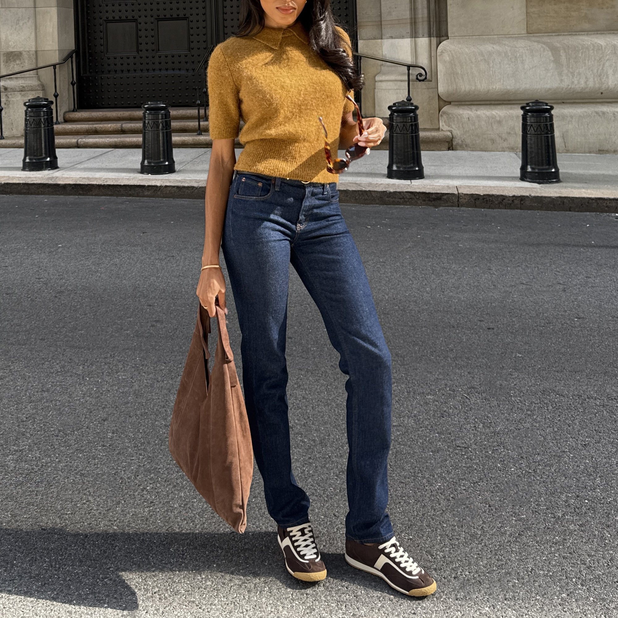 SARIYA SNEAKERS DK BROWN NYLON