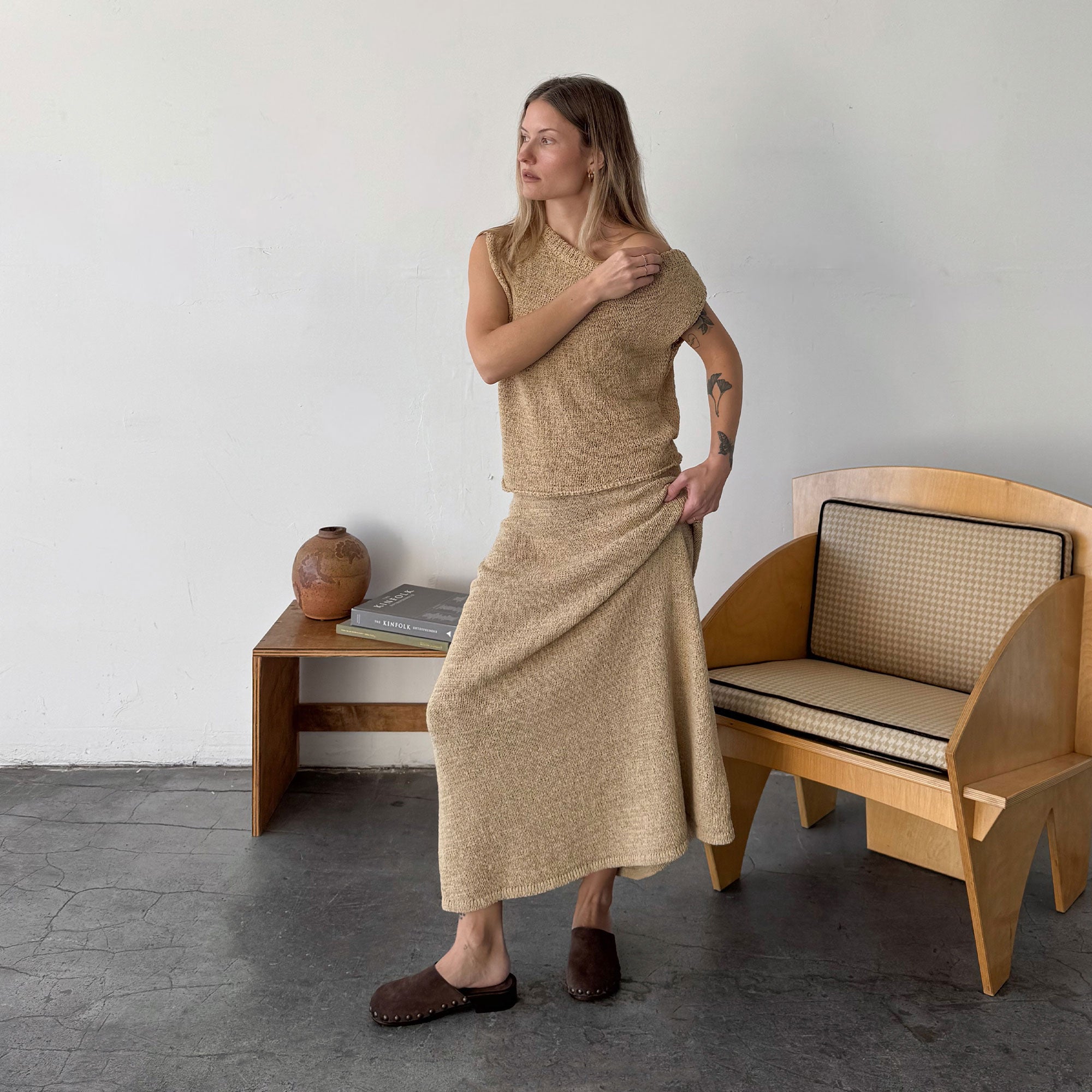 ALANIS FLATS BROWN SUEDE