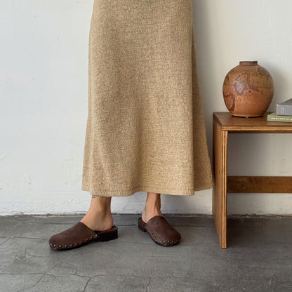 ALANIS FLATS BROWN SUEDE