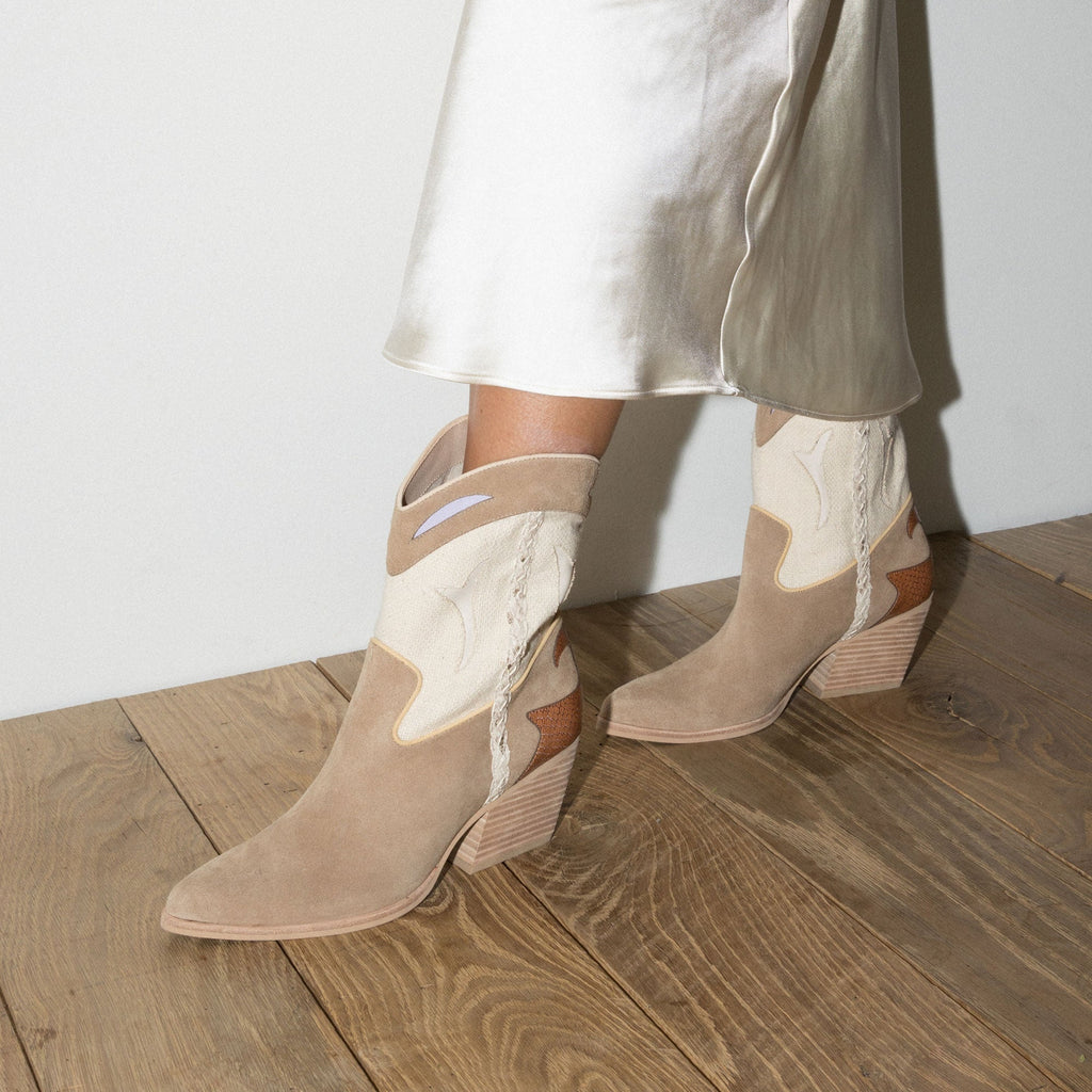 LORAL BOOTIES IN TAUPE MULTI SUEDE -   Dolce Vita - image 2