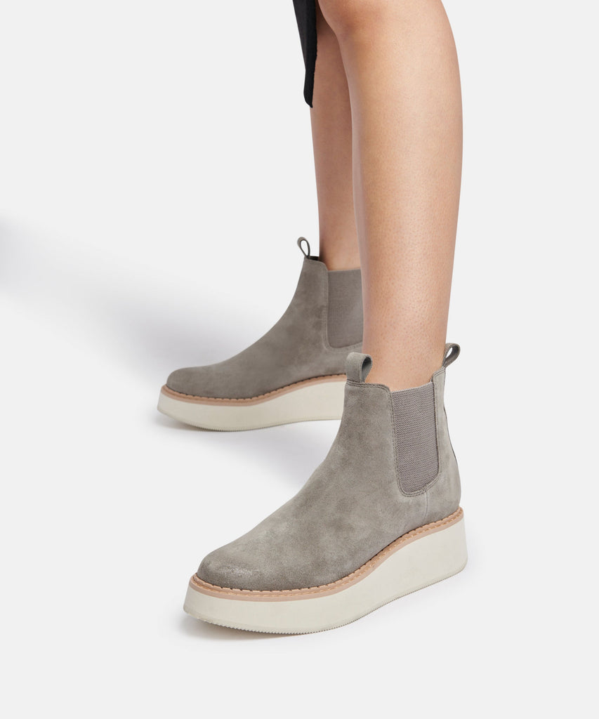 ARLETE BOOTIES IN CHARCOAL SUEDE -   Dolce Vita - image 2