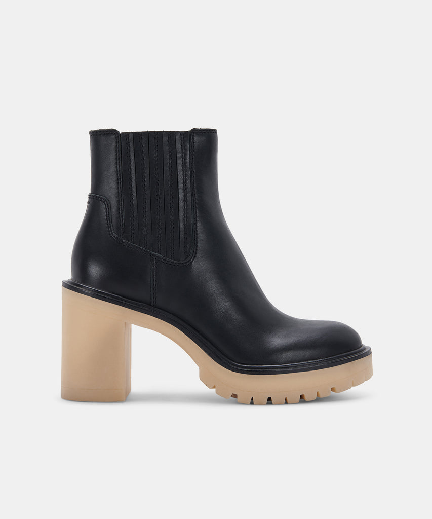 CASTER H2O BOOTIES IN BLACK LEATHER -   Dolce Vita - image 1