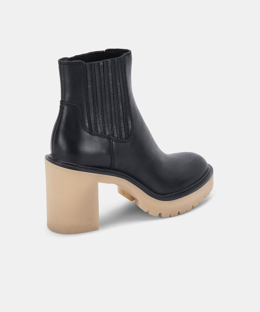 CASTER H2O BOOTIES IN BLACK LEATHER -   Dolce Vita - image 5