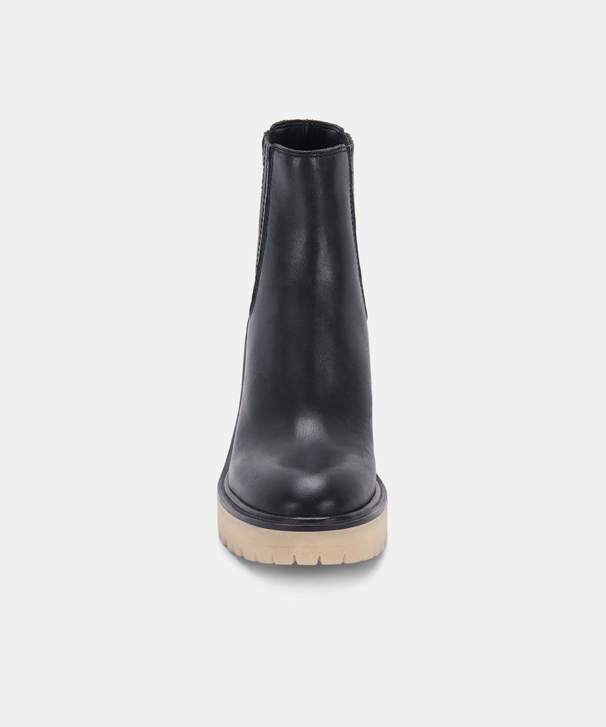 CASTER H2O BOOTIES IN BLACK LEATHER -   Dolce Vita - image 8