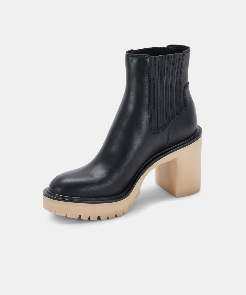 CASTER H2O BOOTIES IN BLACK LEATHER -   Dolce Vita - image 7