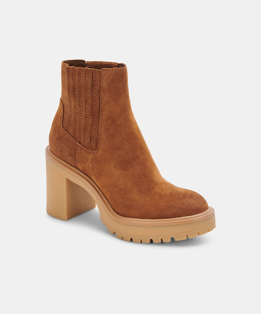 CASTER H2O BOOTIES IN CAMEL SUEDE -   Dolce Vita - image 3