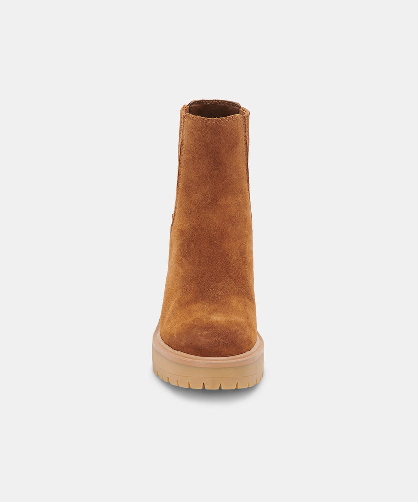 CASTER H2O BOOTIES IN CAMEL SUEDE -   Dolce Vita - image 7