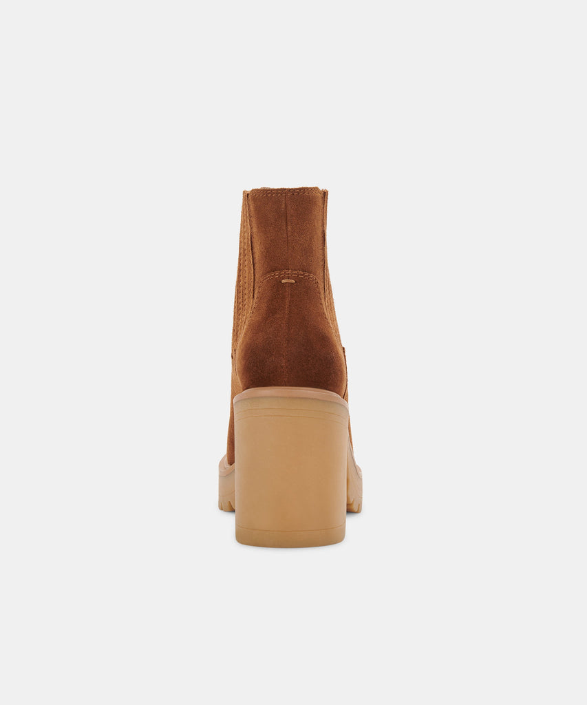 CASTER H2O BOOTIES IN CAMEL SUEDE -   Dolce Vita - image 8