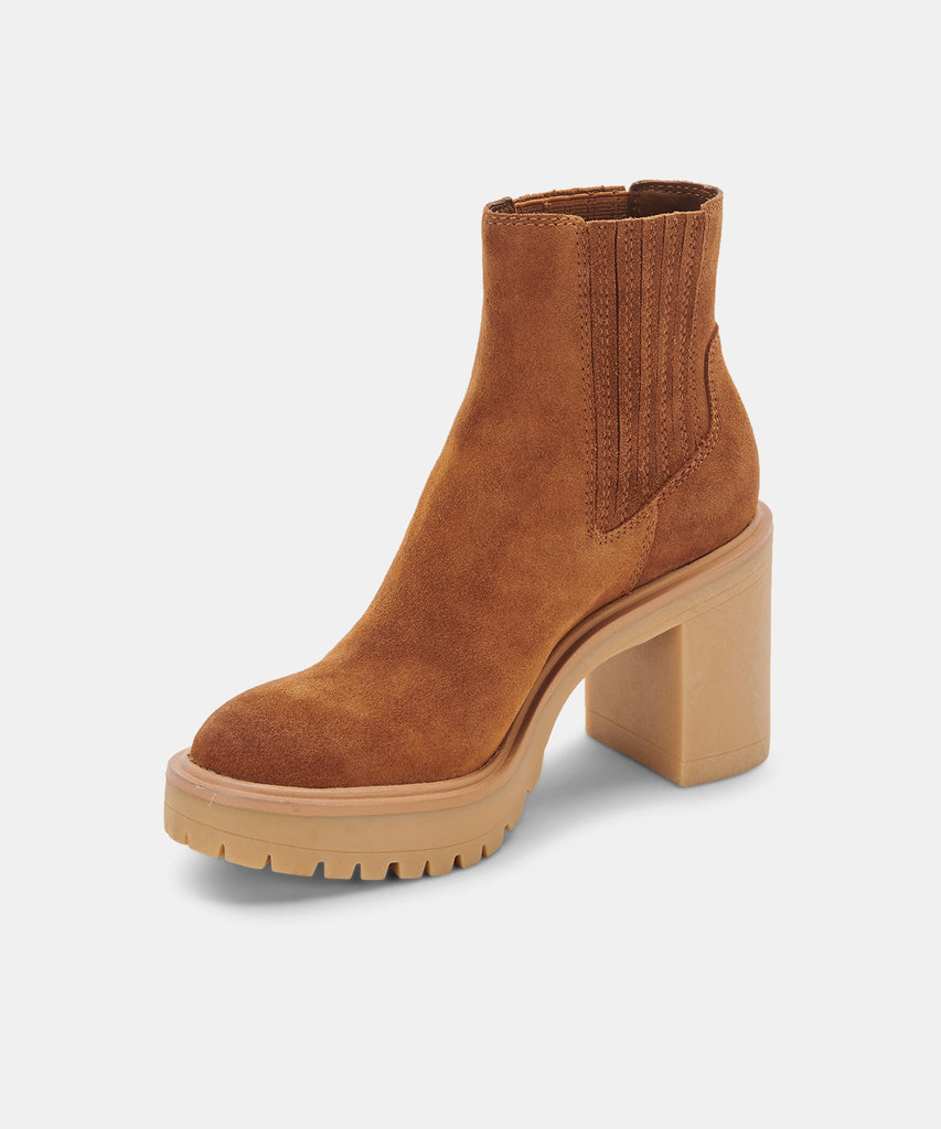 CASTER H2O BOOTIES IN CAMEL SUEDE -   Dolce Vita - image 6