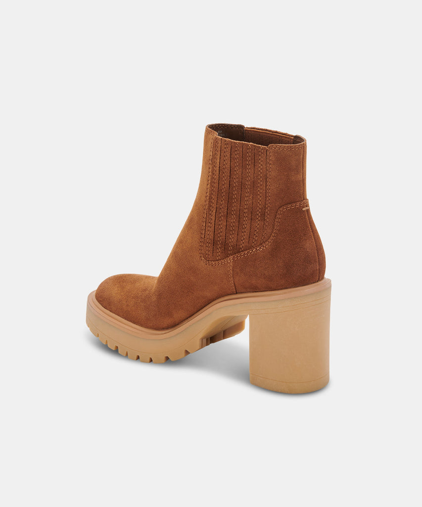 CASTER H2O BOOTIES IN CAMEL SUEDE -   Dolce Vita - image 5