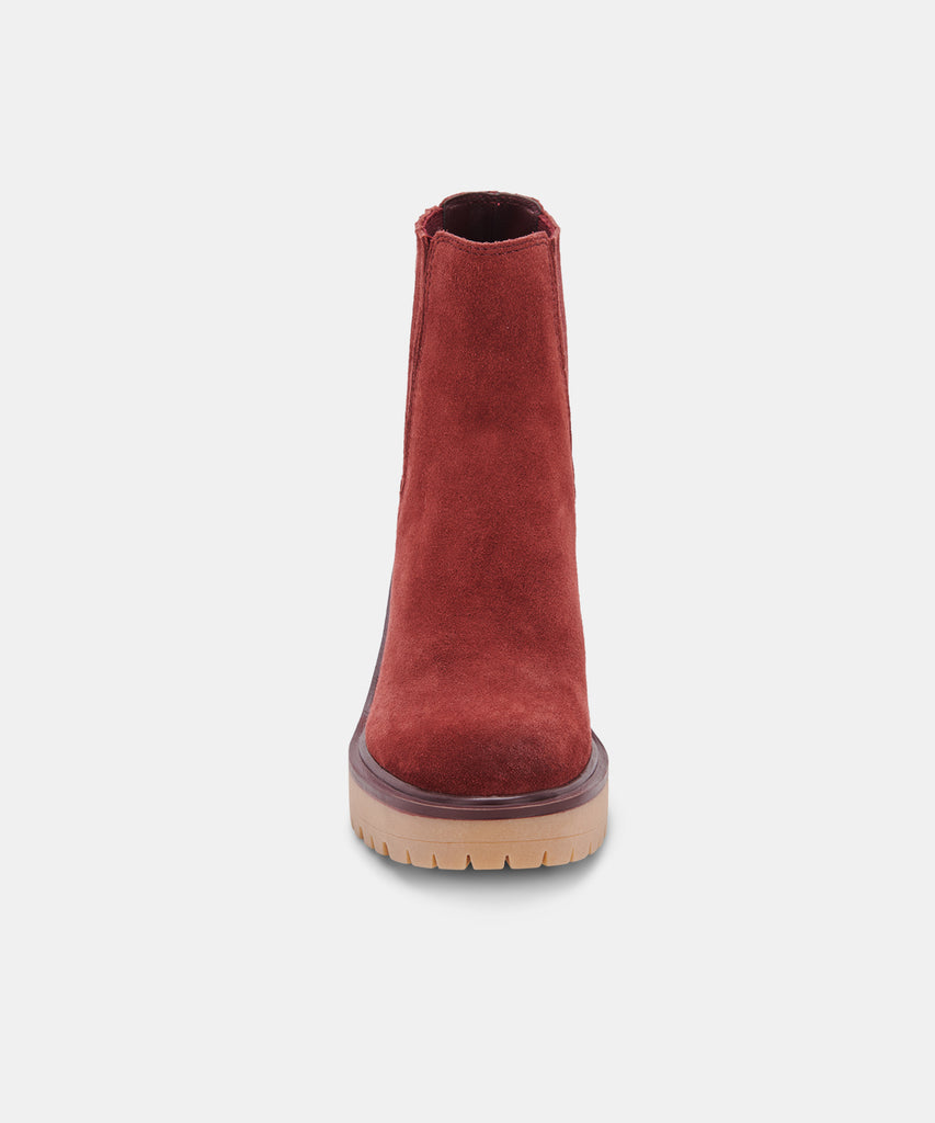 CASTER H2O BOOTIES IN MAROON SUEDE -   Dolce Vita - image 7