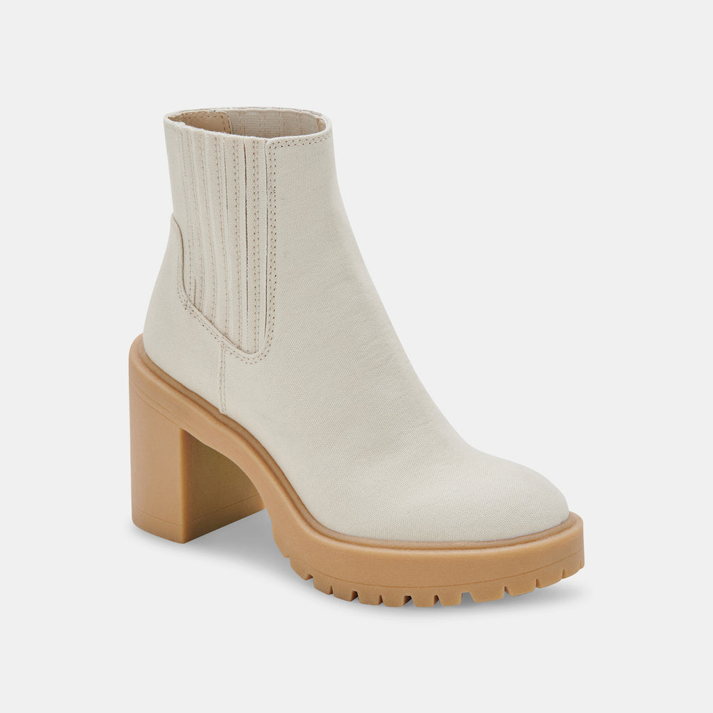 CASTER BOOTIES IN SANDSTONE CANVAS -   Dolce Vita - image 2