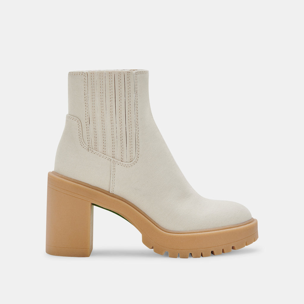 CASTER BOOTIES IN SANDSTONE CANVAS -   Dolce Vita - image 1