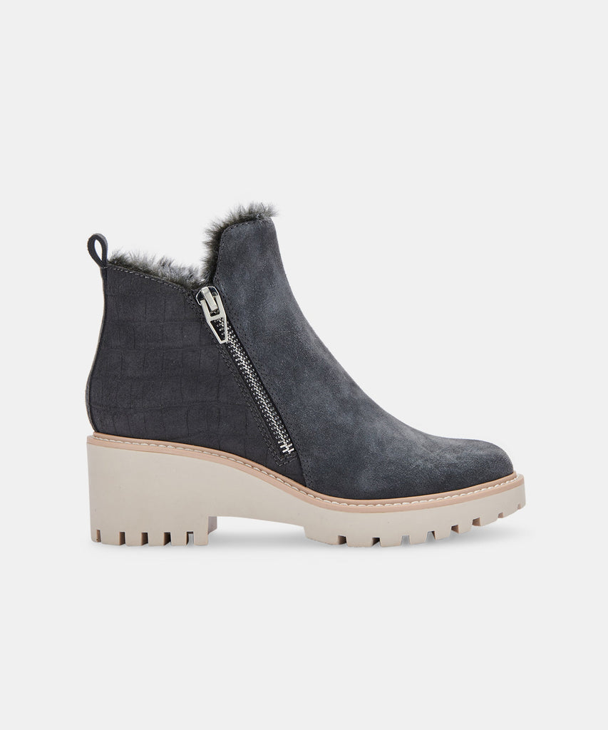 HOLLYN BOOTIES IN ANTHRACITE SUEDE -   Dolce Vita - image 1