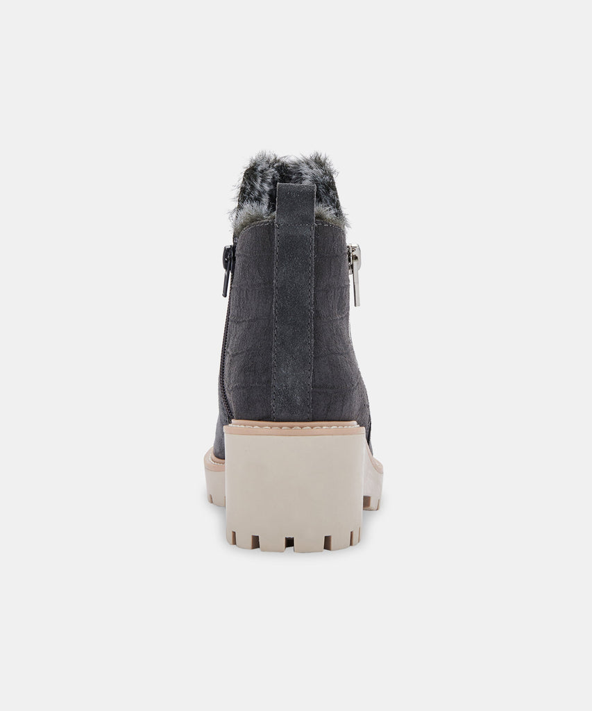 HOLLYN BOOTIES IN ANTHRACITE SUEDE -   Dolce Vita - image 8