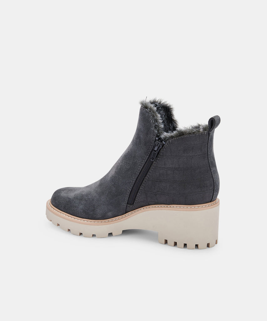 HOLLYN BOOTIES IN ANTHRACITE SUEDE -   Dolce Vita - image 6