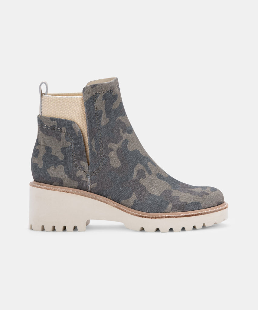 HUEY BOOTIES IN CAMO CANVAS -   Dolce Vita - image 1