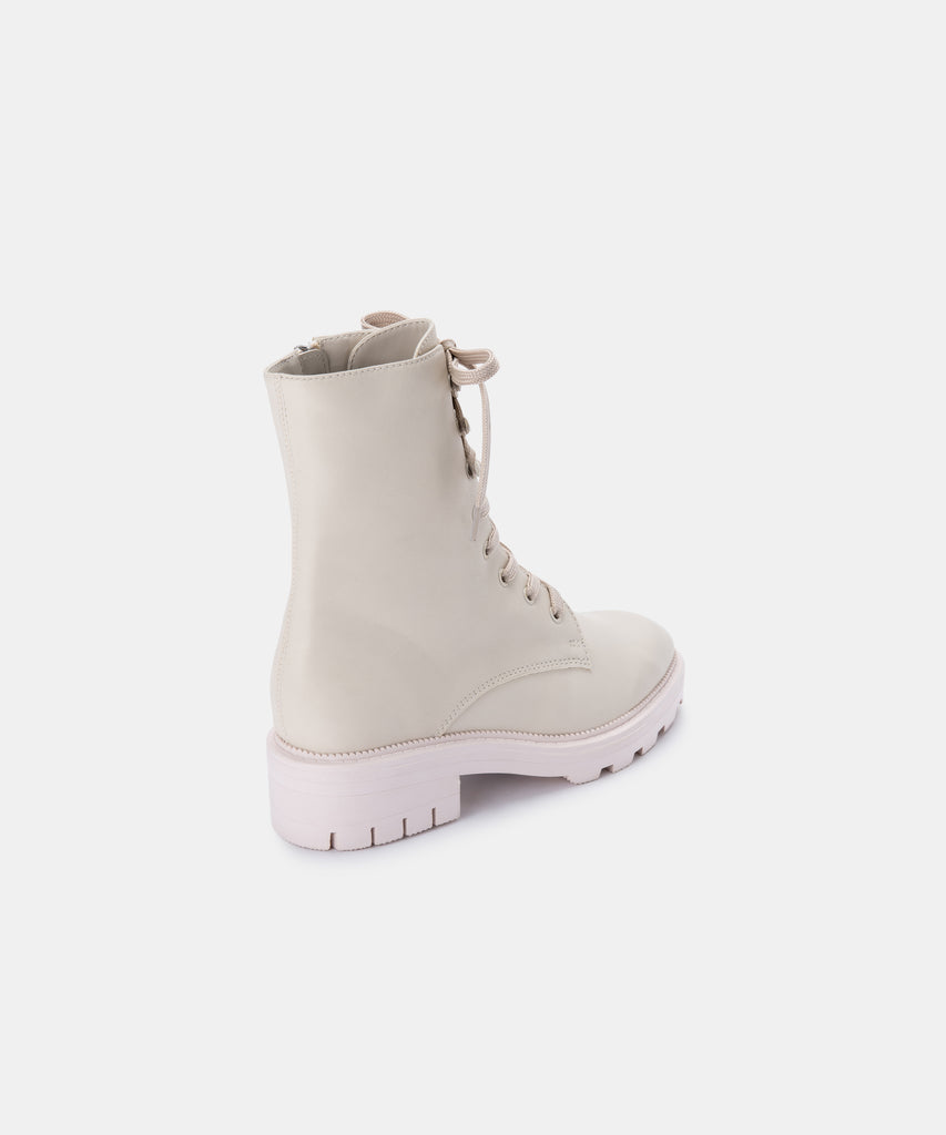 LOTTIE BOOTS IN IVORY LEATHER -   Dolce Vita - image 4