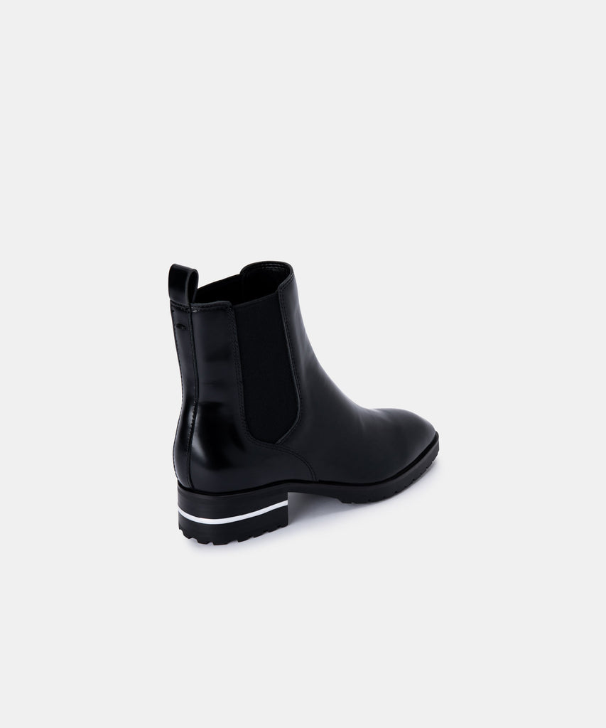 NATINA BOOTIES IN BLACK BOX LEATHER -   Dolce Vita - image 4