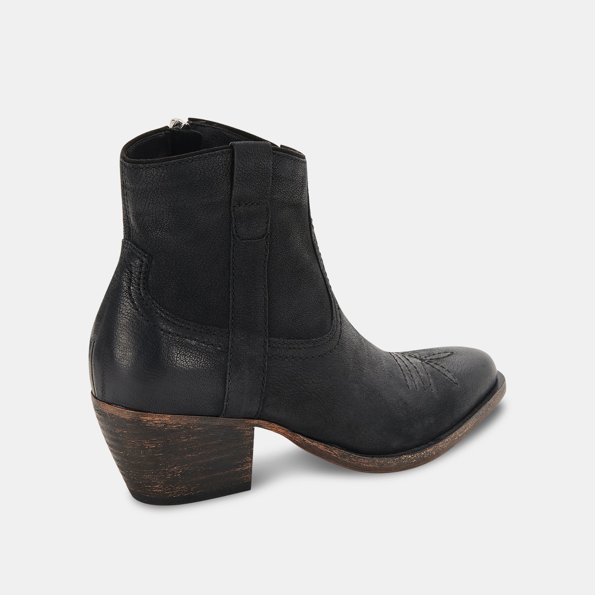 SILMA BOOTIES IN BLACK LEATHER -   Dolce Vita - view 4