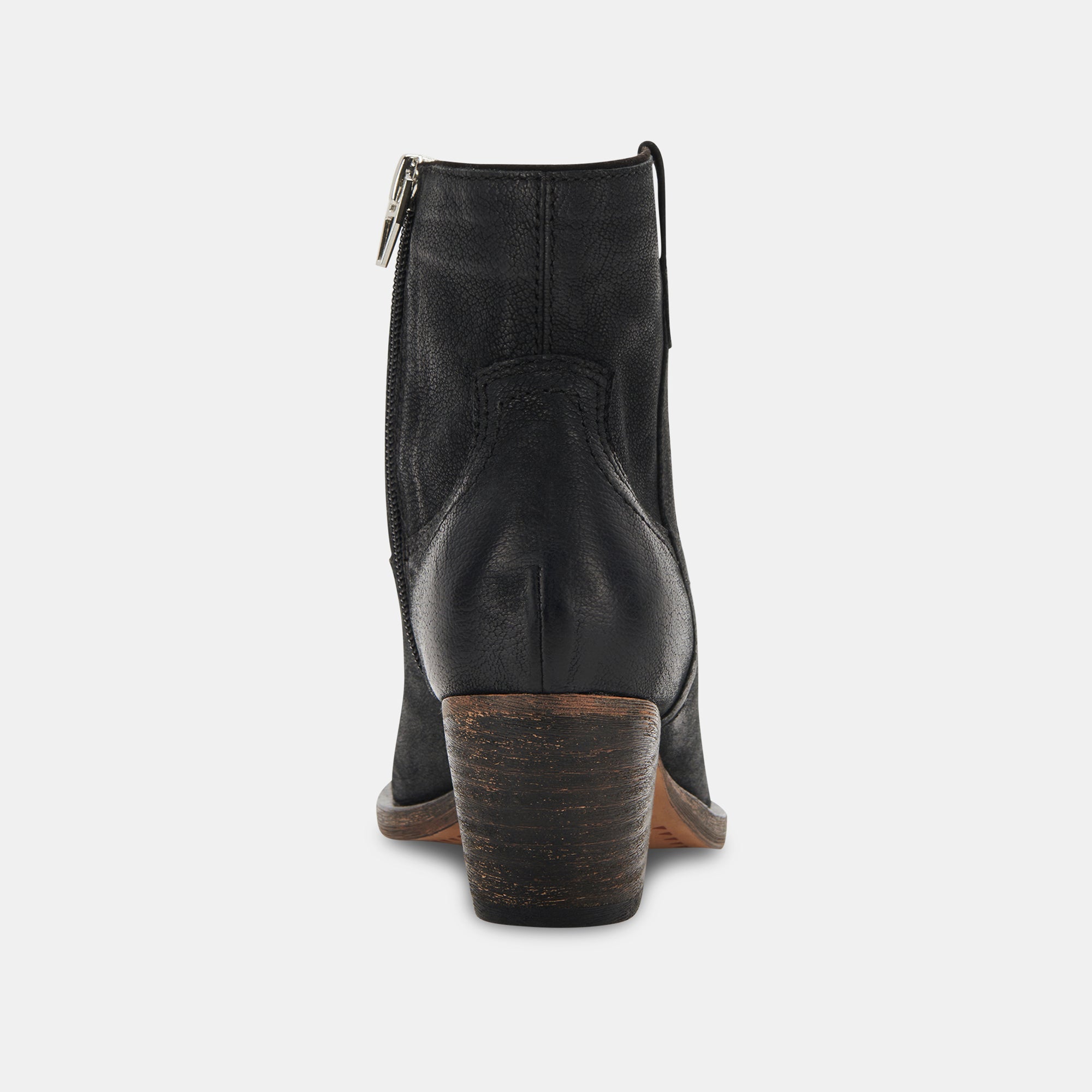 SILMA BOOTIES IN BLACK LEATHER -   Dolce Vita - view 8