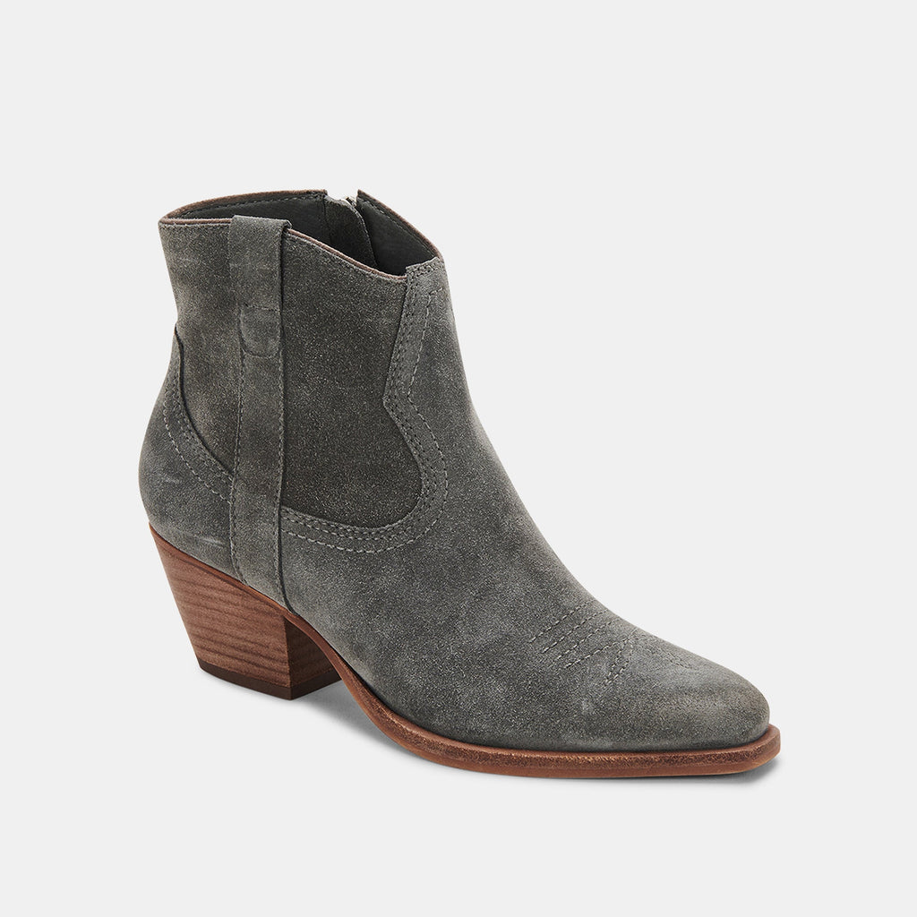 SILMA BOOTIES IN GREY SUEDE -   Dolce Vita - image 2