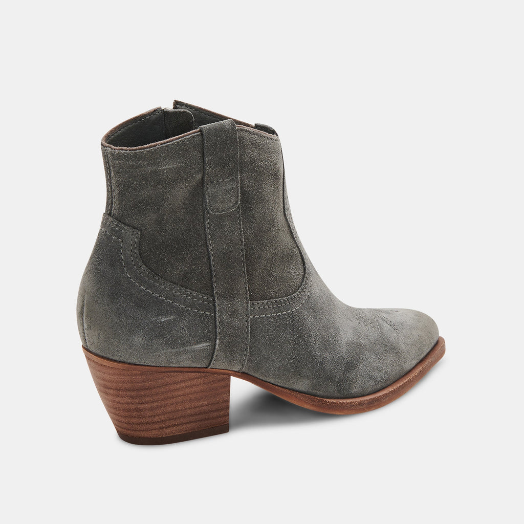 SILMA BOOTIES IN GREY SUEDE -   Dolce Vita - image 3