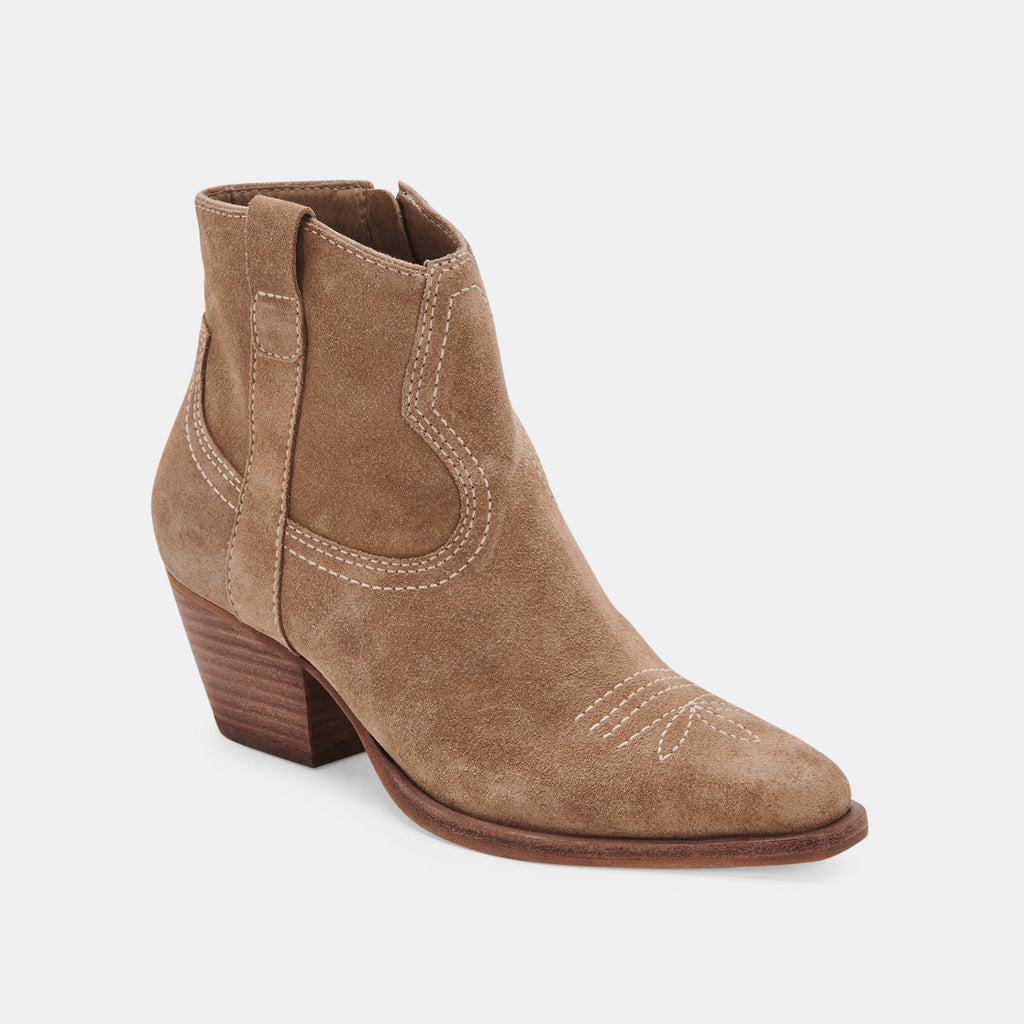 SILMA BOOTIES IN TRUFFLE SUEDE -   Dolce Vita - image 3