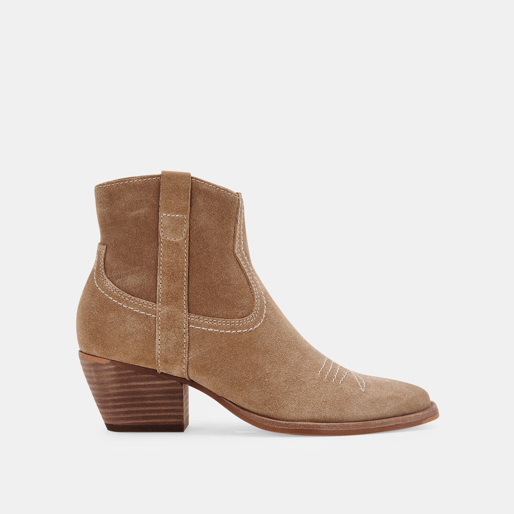 SILMA BOOTIES IN TRUFFLE SUEDE -   Dolce Vita - image 1