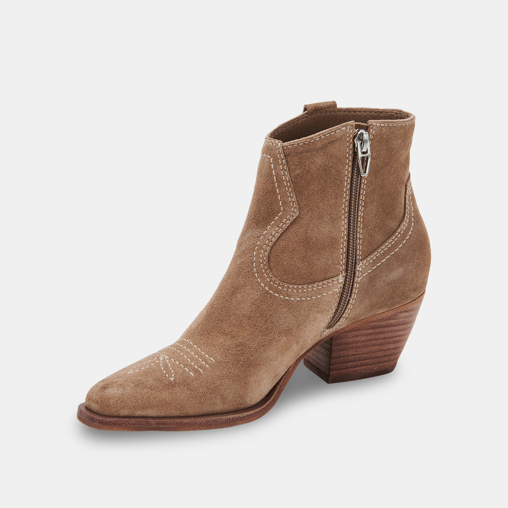 SILMA BOOTIES IN TRUFFLE SUEDE -   Dolce Vita - image 6